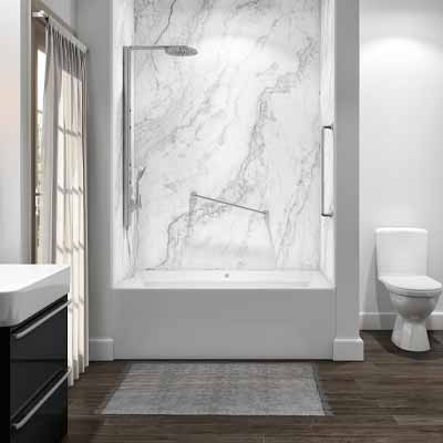 Enclosed glass shower