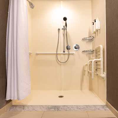 Accessible walk-in/roll-in shower